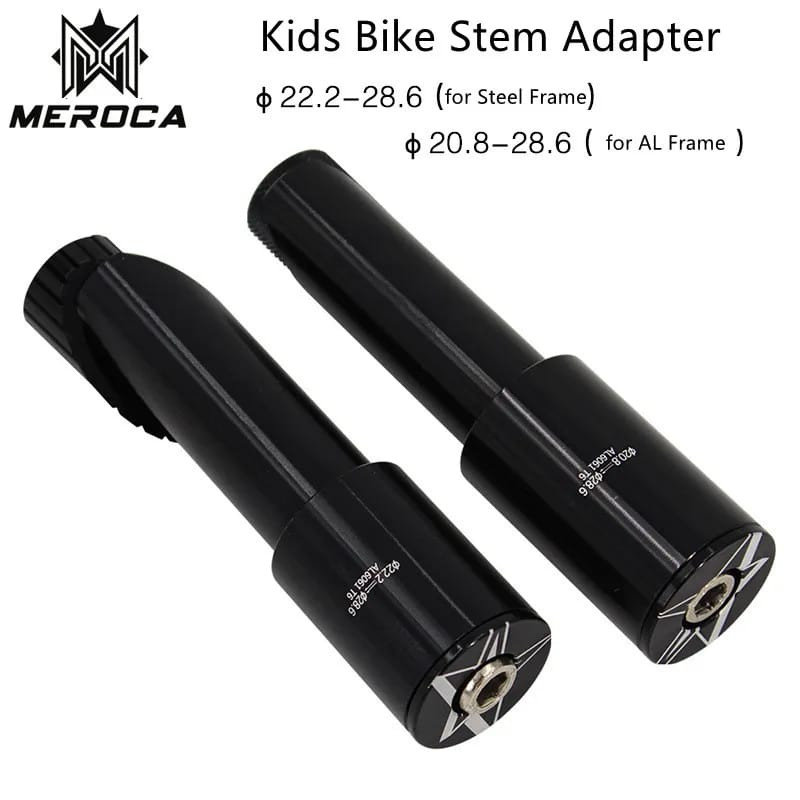 Foto Adaptor extender Fork Garpu Stem Stang Sepeda 20.8 / 22.2 To OS 28.6 Untuk Sepeda anak Balance push Bike