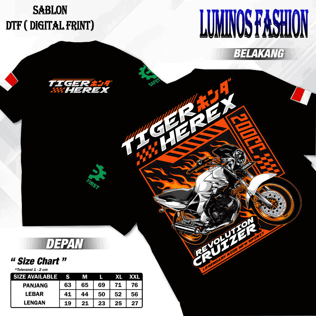 Kaos Tiger Herex kaos Racing Tiger Kaos Komunitas Tiger Herex Keren Terbaru Bisa Cod 2025