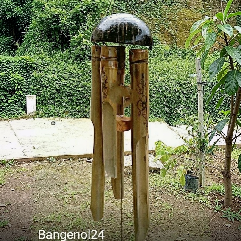 lonceng angin bambu,Dekorasi gantung angklung angin WIND CHIME CUSTOM nama ANEKA  ukuran,bisa cod