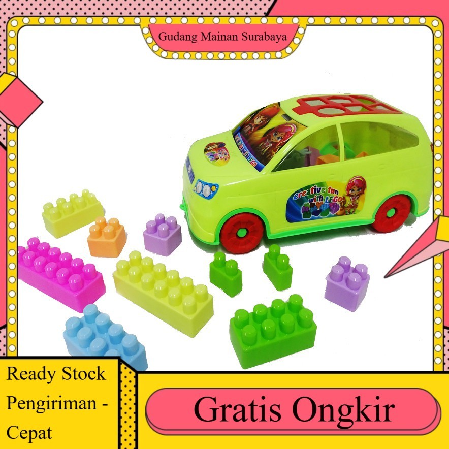 Mainan Anak Block Kreative Mobil CRV AVANZA TERMURAH (201A + 203)