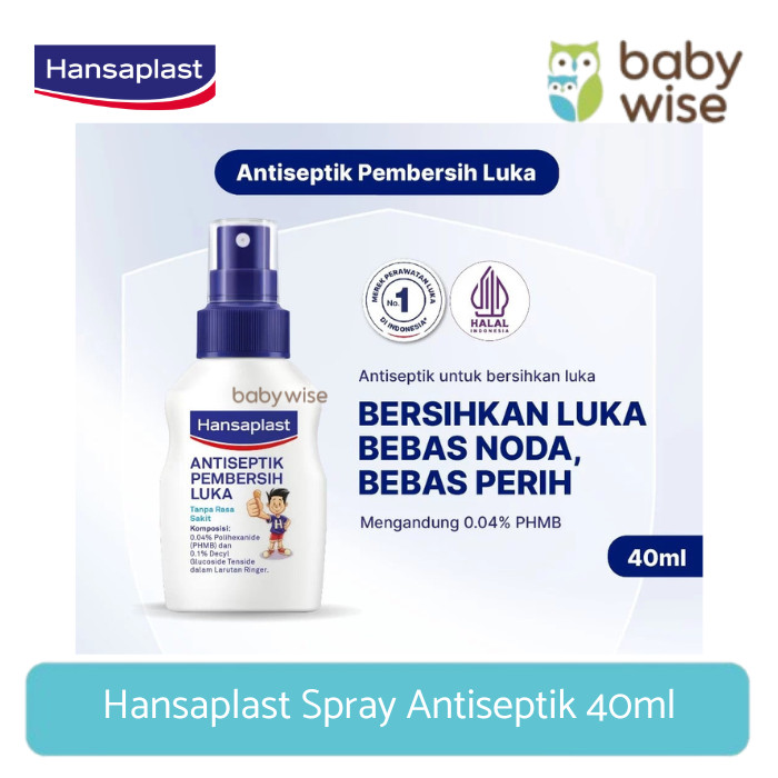 Hansaplast Spray Antiseptik 40ml - Pembersih Antiseptik Spray Luka