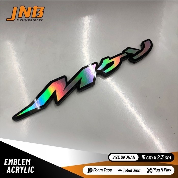 Emblem Acrylic Mio Jepang Kanji Japan Logo Timbul 3D