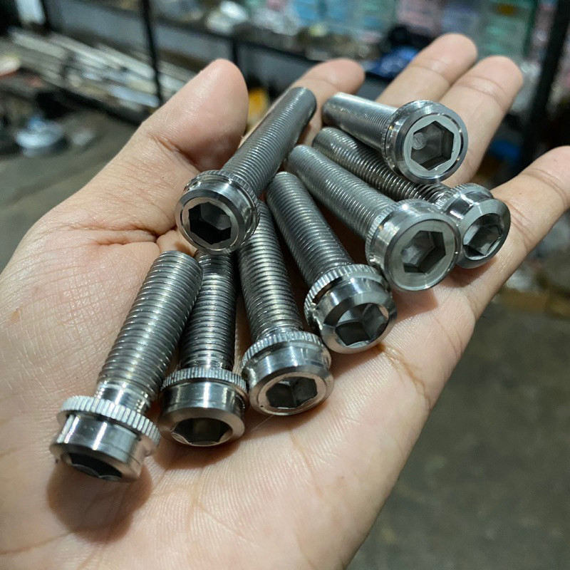 BAUT L BIASA STAINLESS M10 DRAT 14 / MUR 14 DRAT HALUS handmade