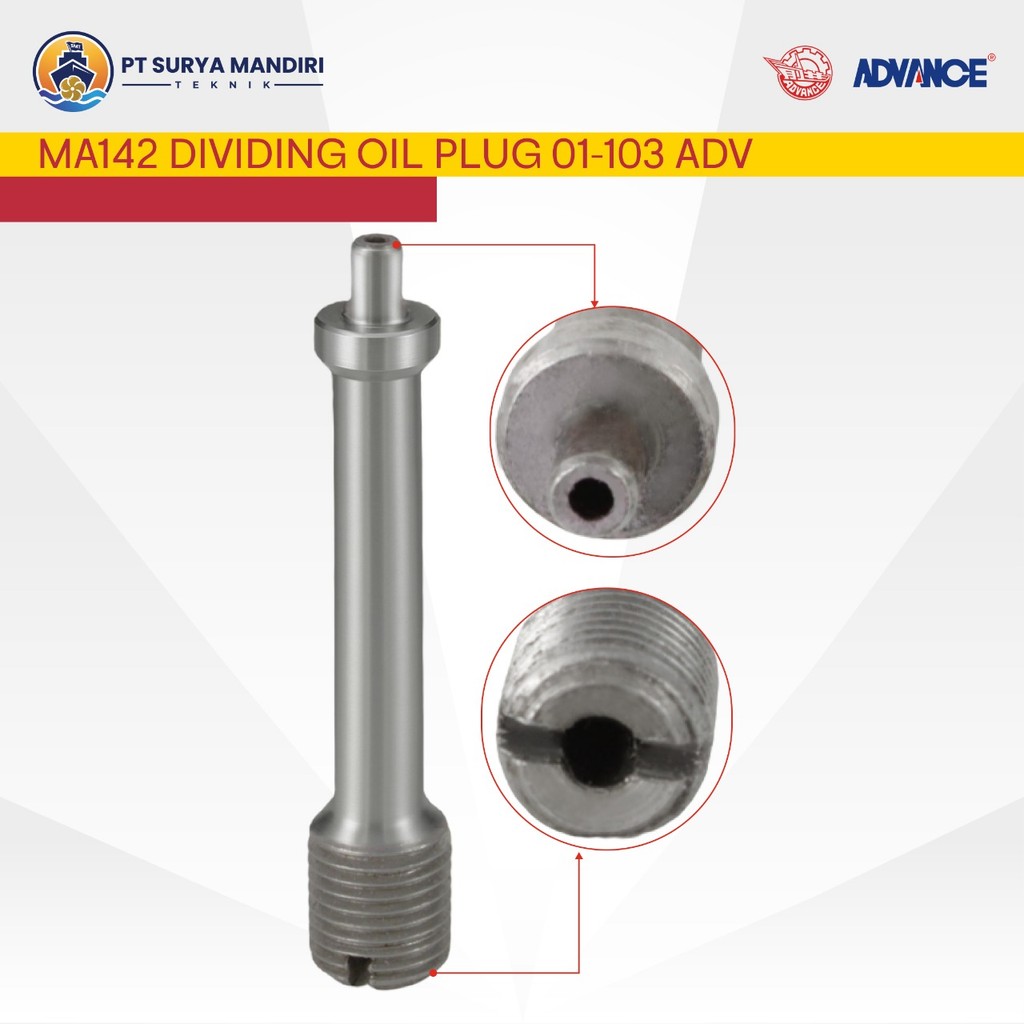 DIVIDING OIL PLUG MA142 (MA125) 01-103 ADVANCE