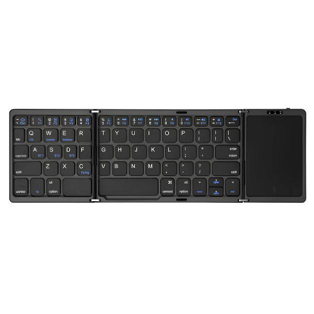 Keyboard Bluetooth Lipat dengan Touchpad Wireless Portable untuk HP Tablet Laptop iOS Android Window