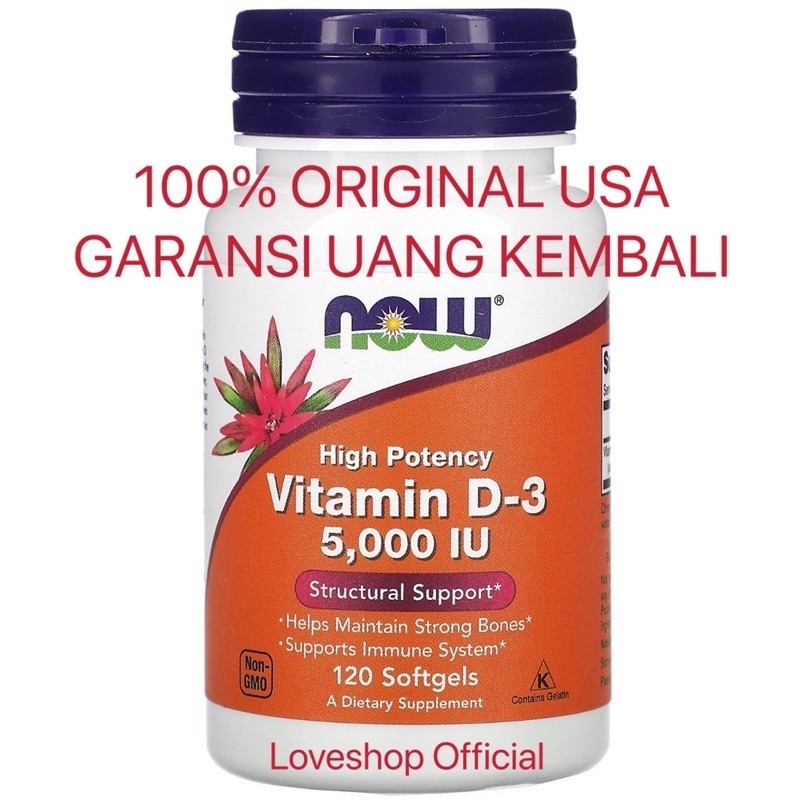 Now D3 SILAHKAN PILIH VARIAN 100% ORIGINAL USA d3 vitamin 1000iu 2000iu 5000iu 10000iu 50000 iu K2 a