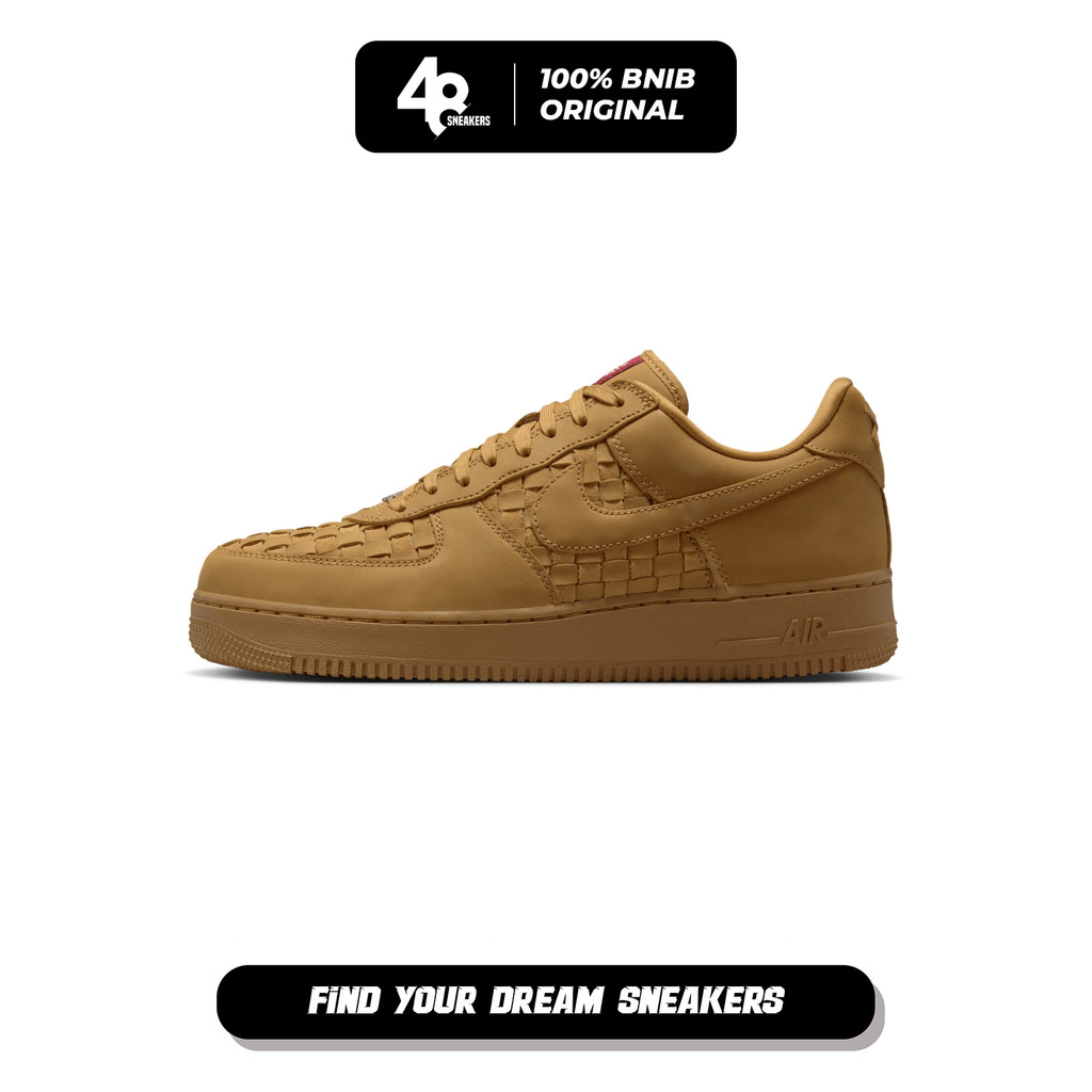 Sepatu Sneakers Air Force 1 Low Retro Premium "Wheat" (IM5755-700) Original