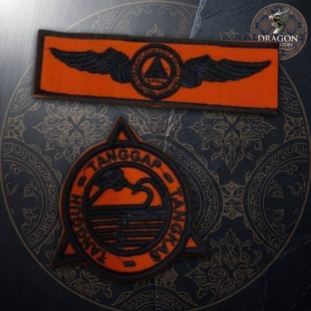 Emblem 3T Wing BPBD Bordir Atribut Seragam Penanggulangan Bencana Custom Logo Nama Satuan Eceran
