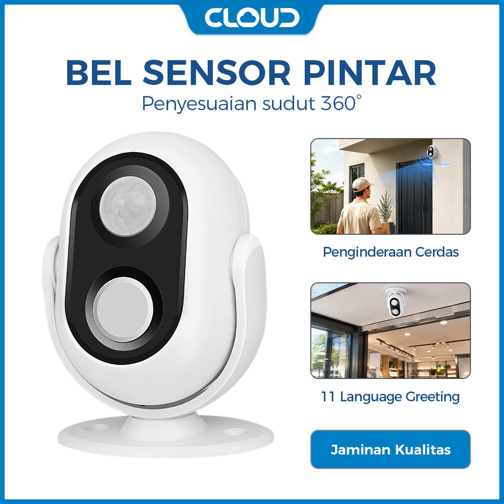 Selamat Datang Bel Bel Alarm Bel Pintu Otomatis Toko Rumah Restoran Hotel Hotel Sensor Gerak Inframe