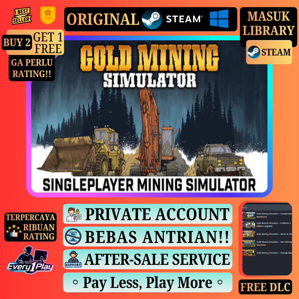 Gold Mining Simulator Game Steam - Games PC Laptop Windows