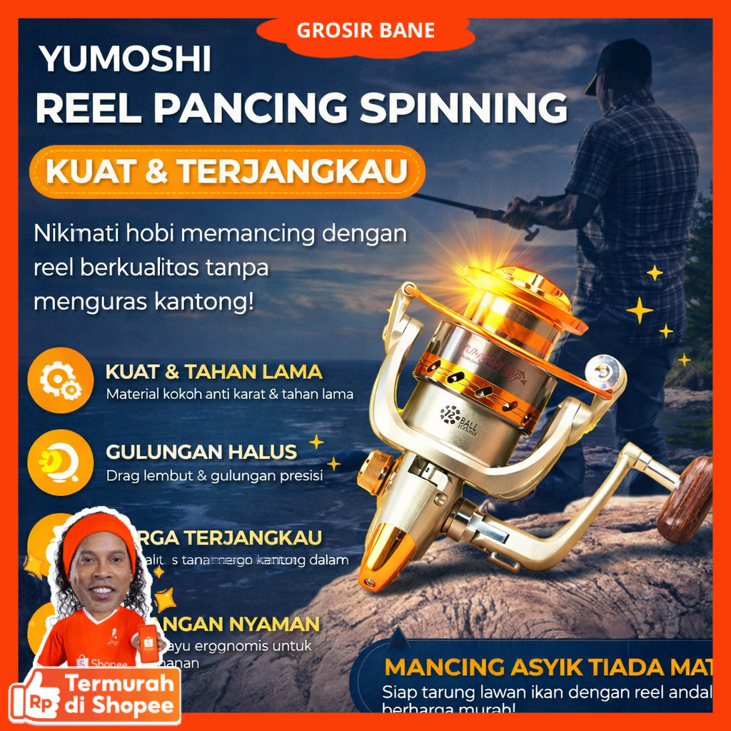 YUMOSHI REELSKING Reel Pancing Spinning Fishing Reel 4.1:1 9000 - EF9000