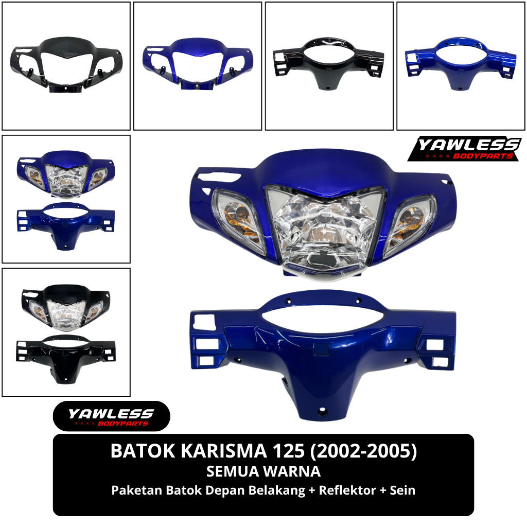 Batok Karisma 125 / batok kepala karisma 125 D / karisma 125 D Hitam Biru