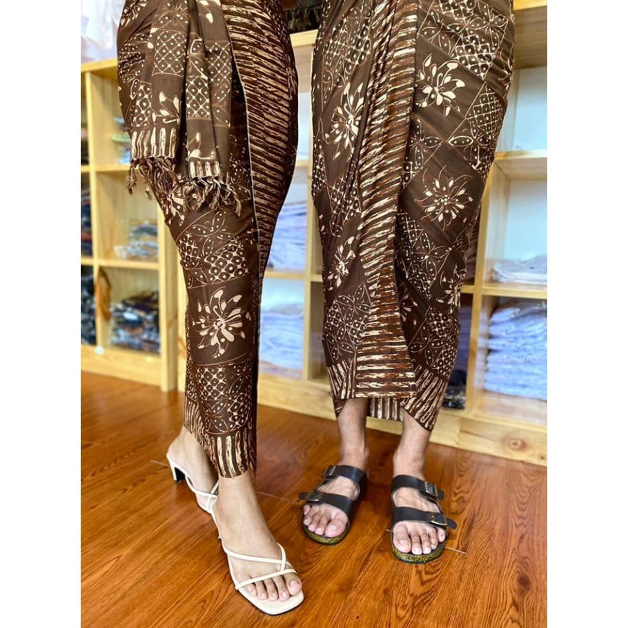 [ ASEAN ] SET SAPUT DAN KAMEN LEMBARAN BATIK INDIGO || SAPUT BATIK BALI || SAPUT BATIK INDIGO