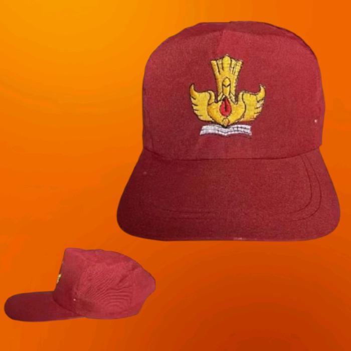 grosir 20 pcs topi SD SMP SMA Pramuka grosir topi sekolah Aksesoris - SD merah 20 pcs