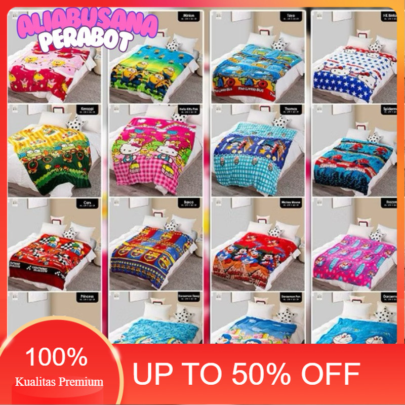 Beli 2 Lebih Murah SELIMUT KARAKTER / SELIMUT KARAKTER ANAK / SELIMUT KARAKTER TERLARIS / SELIMUT KA