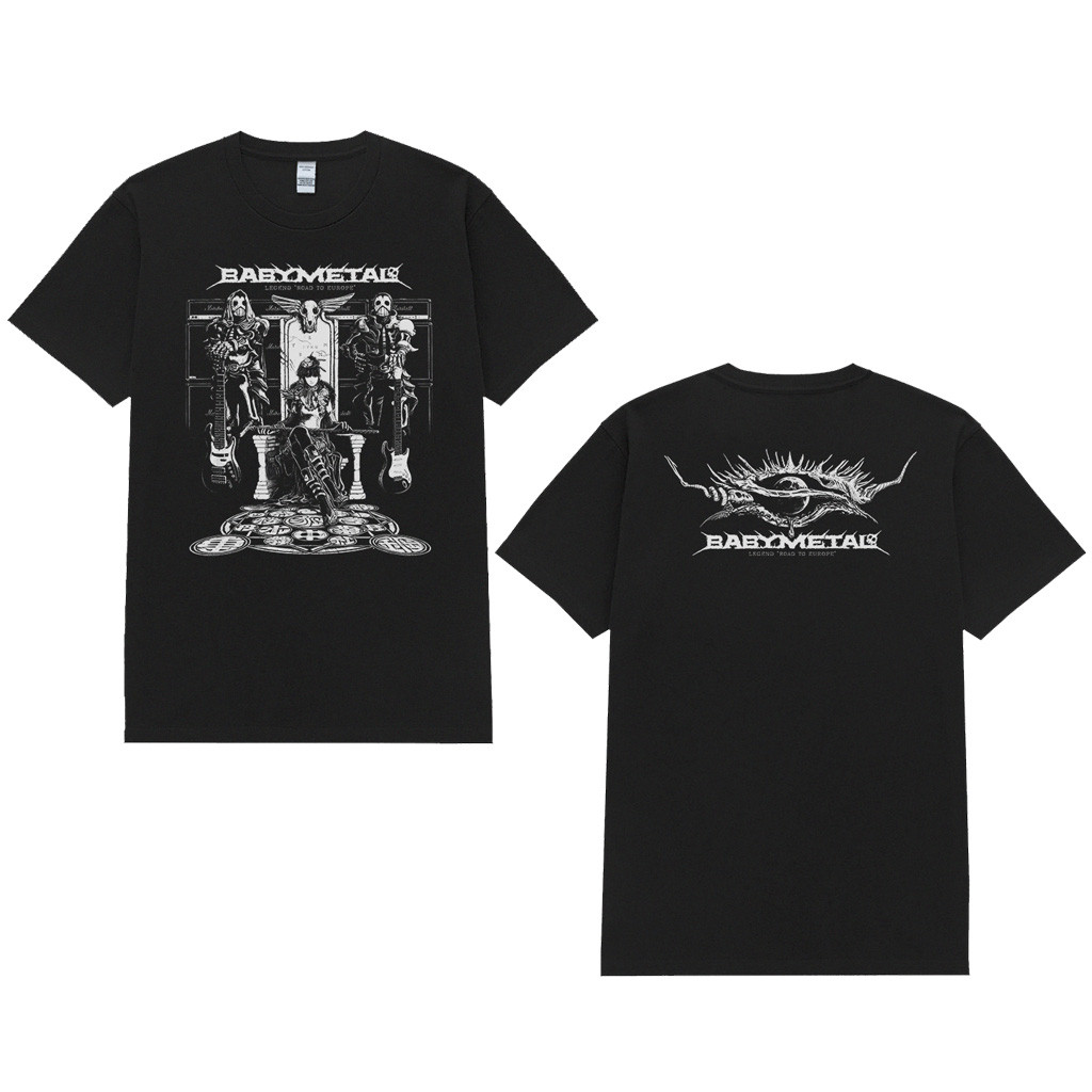 (COD) Trendrock - Tshirt BABY METAL "Legend Road To Europe"  PREMIUM TSHIRT + Free Stiker / Kaos Ban