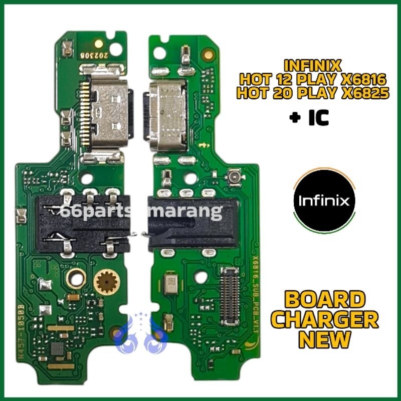 Flexibel Flexible Board Charger Papan Konektor Cas Infinix Hot 12 Play / 20 Play X6816 / X6816C / X6