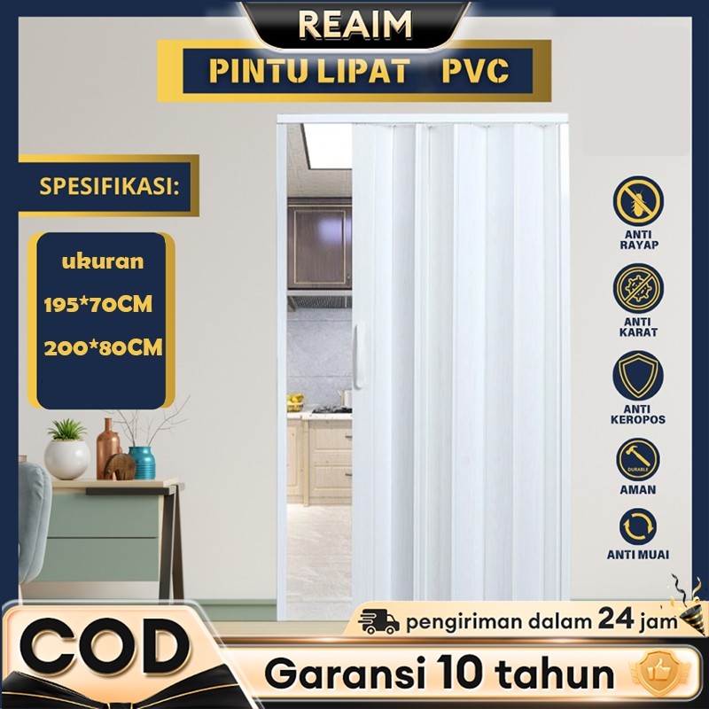 Pintu Folding Pintu Lipat PVC-Penyekat ruangan pintu geser lipat, pintu kamar mandi, pintu indoor-