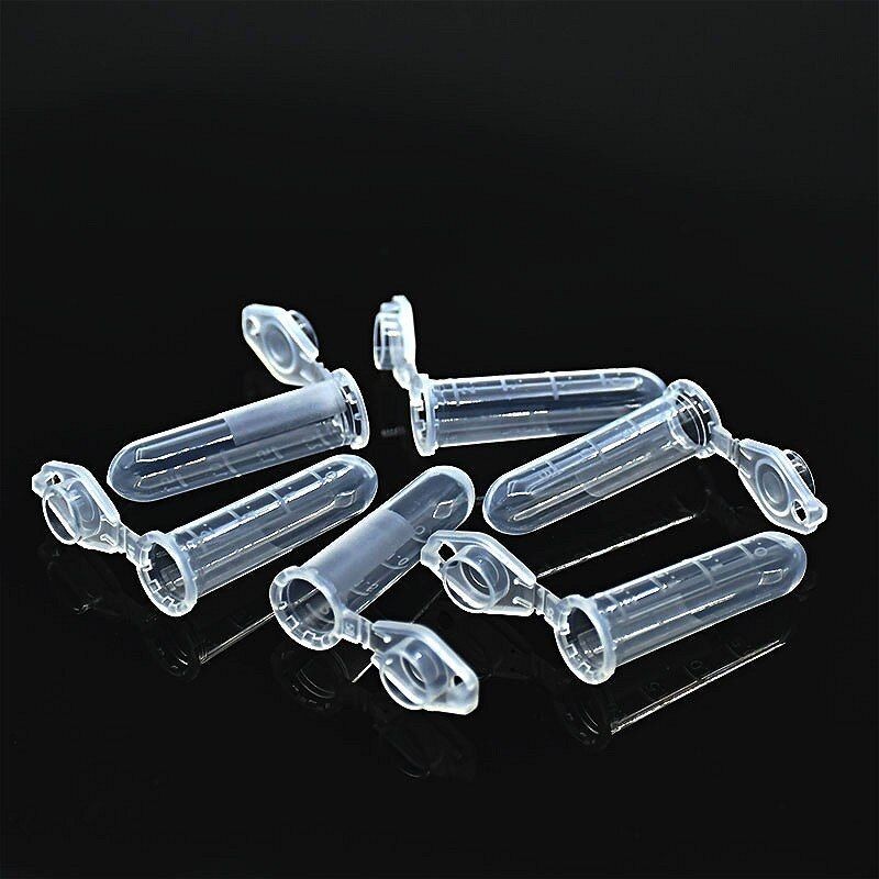 500pcs/Bag Pcr Centrifuge Tube 2ml Sample Cup Eppendorf Tube Tabung Centrifuge Plastik