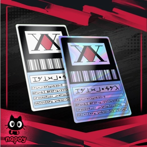 Stiker Kartu Skin Card Hunter X Hunter Emoney Flazz