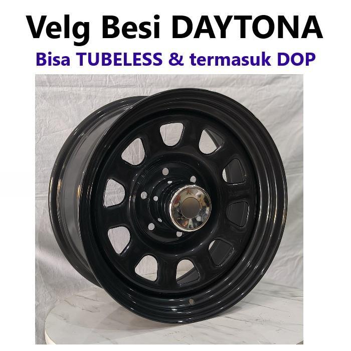 4pcs Velg Besi Daytona 17x8.0 6H 139.7 et18 Ring 17 R17 Lebar 8 Inci Mobil Toyota Hardtop Land Cruis