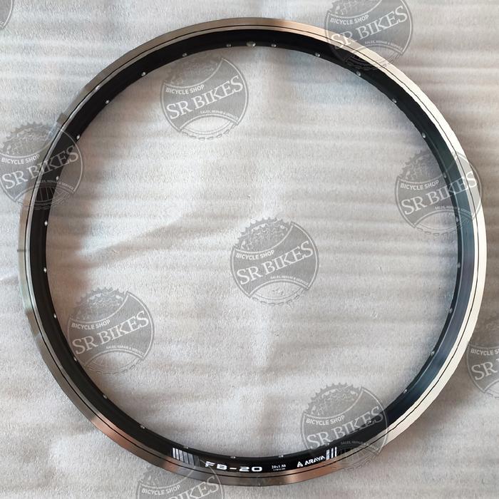 Velg Rims 20 Murni (ETRTO 406) ALLOY DOUBLE WALL. ARAYA FB-20 - BLACK CNC, 28 HOLE Terlaris