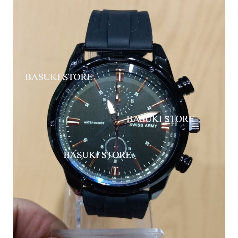SAKRT Jam Tangan Pria Fashion Karet Analog