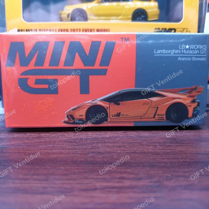 Mini GT Minigt 355 LBWK Lamborghini Huracan GT Arancio Borealis Orange BEST