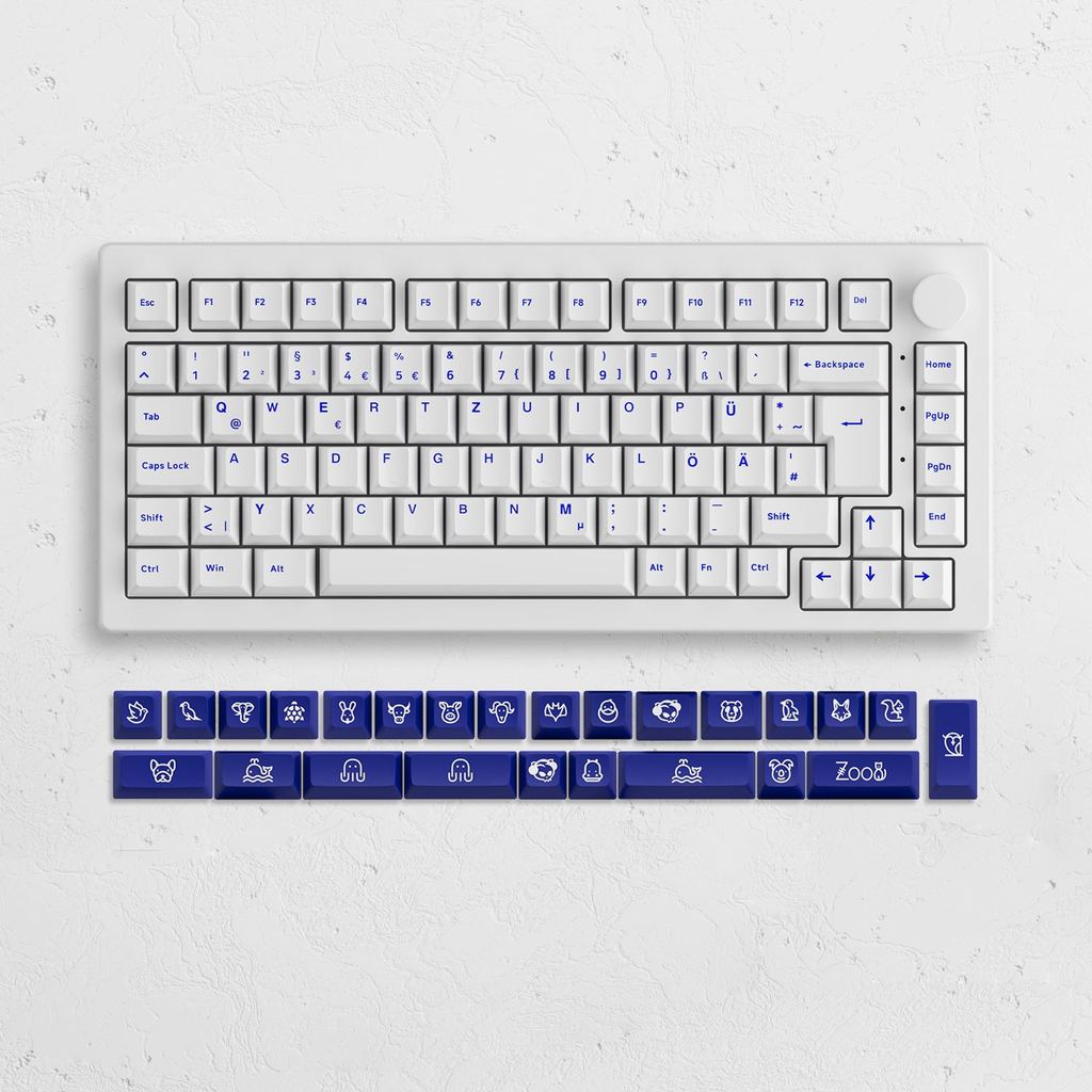Akko 5075B Plus 75% ISO-DE German Mechanical Gaming Keyboard QWERTZ Layout Hot Swap Multi-Modes 2.4G