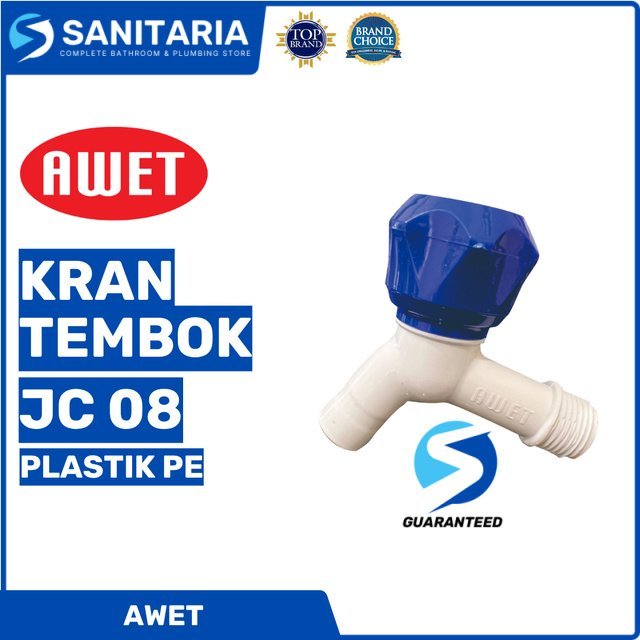 Kran Tembok Jc 08 Awet/ Kran Air Plastik Pe Jc 08 Awet