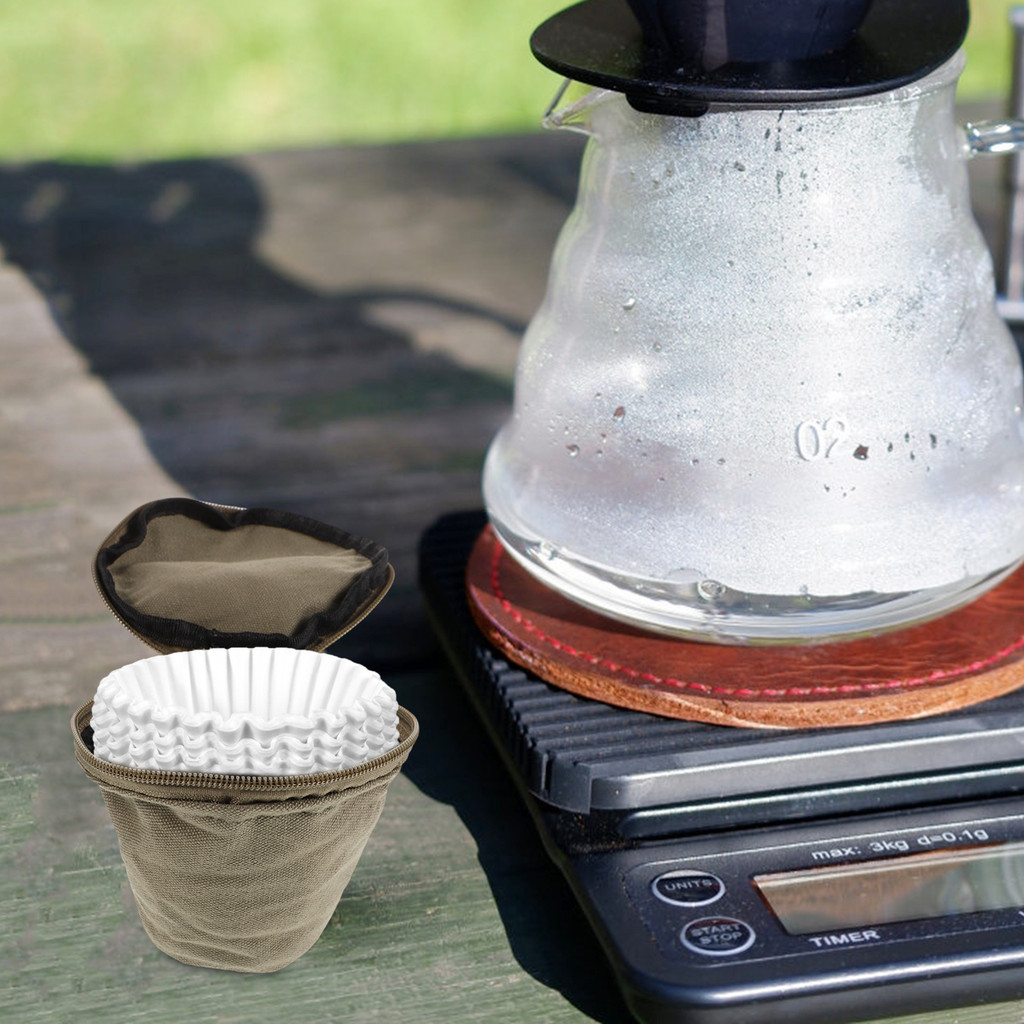 Portable Manual Grinder Bag Coffee Filter Case Organizer Coffee Gear Storage Pack Travel Camping Out