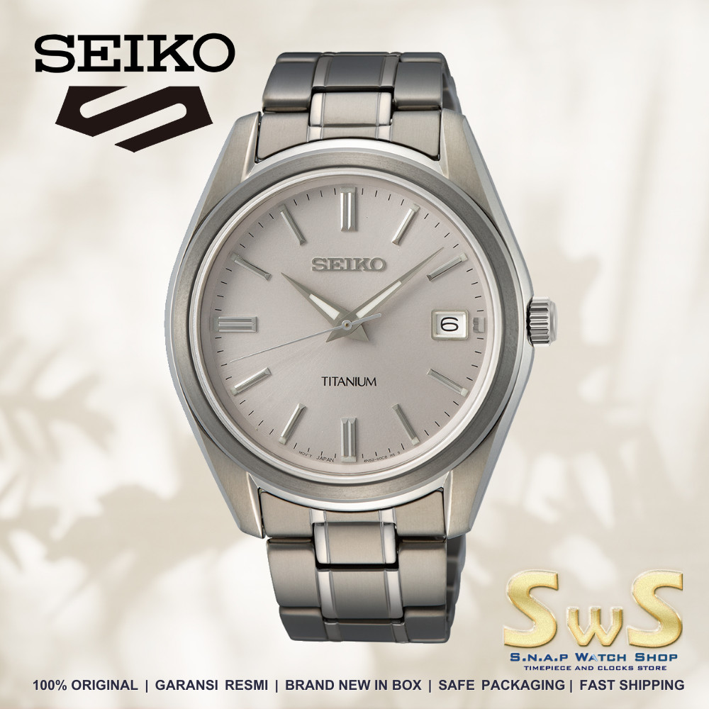 Seiko SUR369 Seiko SUR369P1 Titanium Sapphire 40mm Original Garansi Resmi Jam Tangan Pria