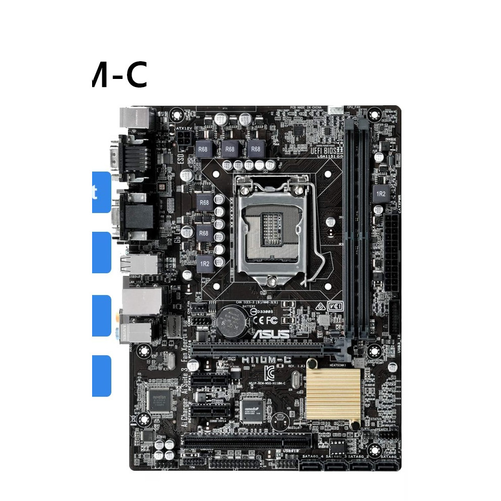 H110M-C Motherboard +i5 6500 +DDR4 8G*2 RAM intel H110 LGA 1151 HDMI MicroATX