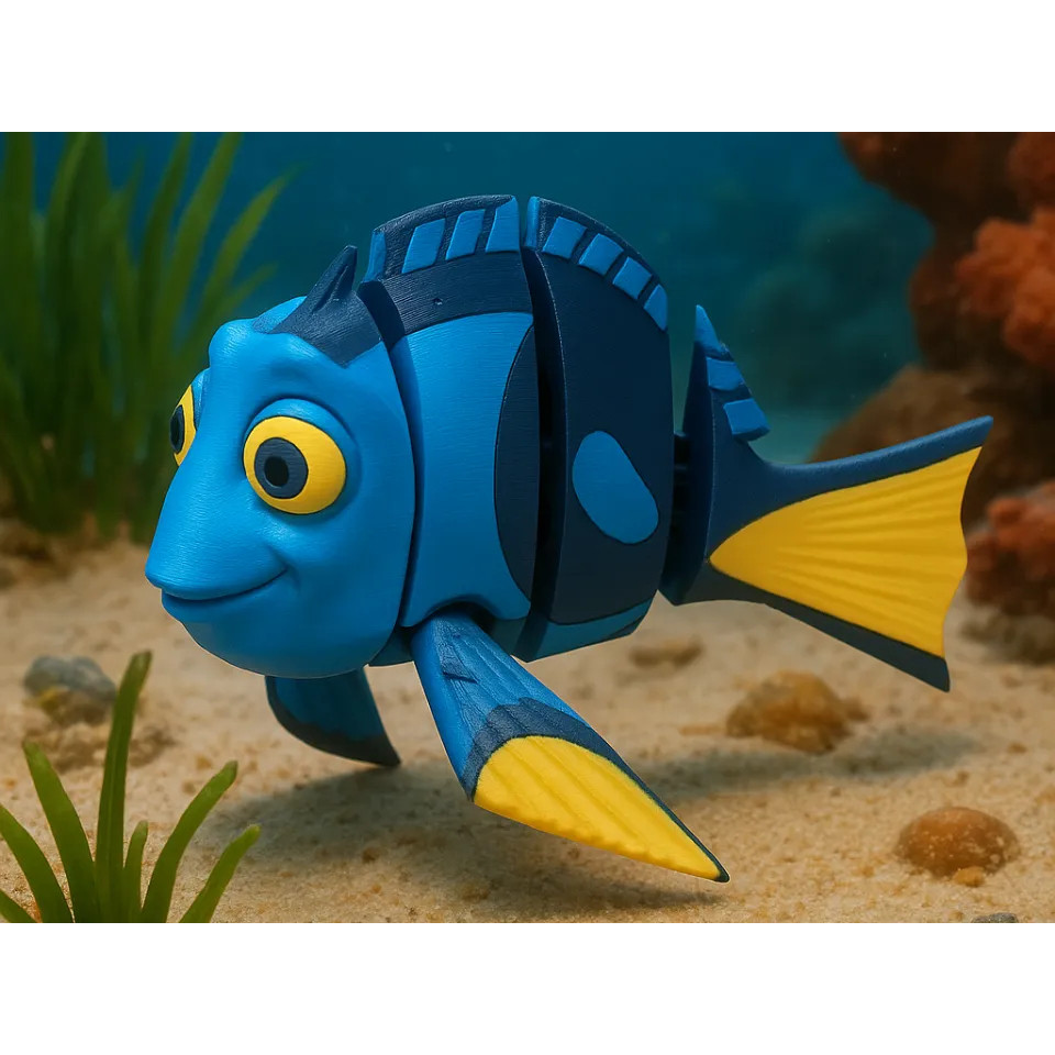 Finding Nemo - Flexi Dory Fish - Articulated Toy