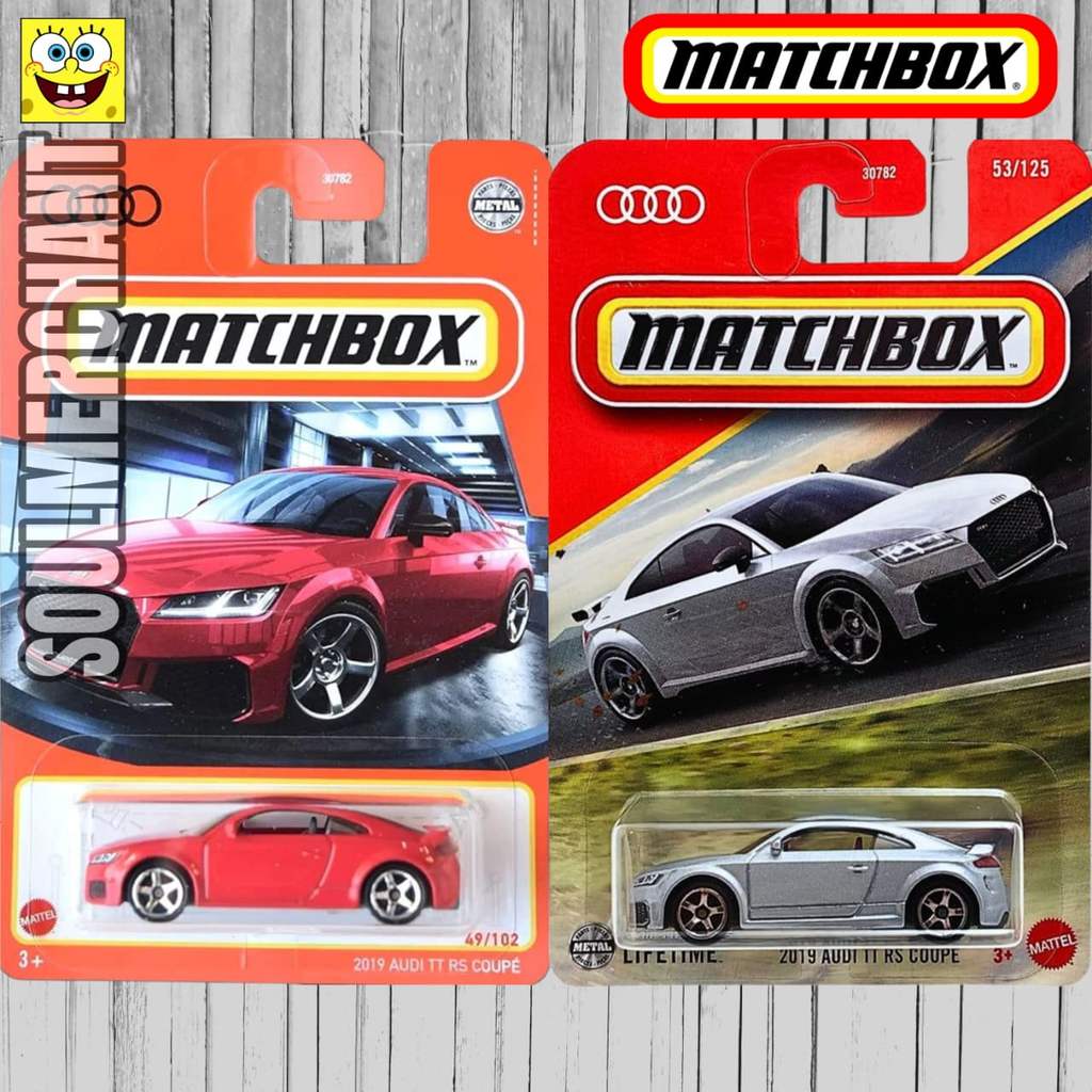 MATCHBOX 2019 AUDI TT RS COUPE MERAH HIJAU R8 SPORT