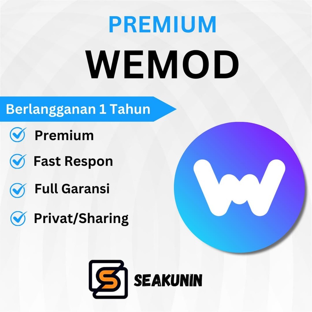 WeMod Pro Premium 1 Tahun Bergaransi