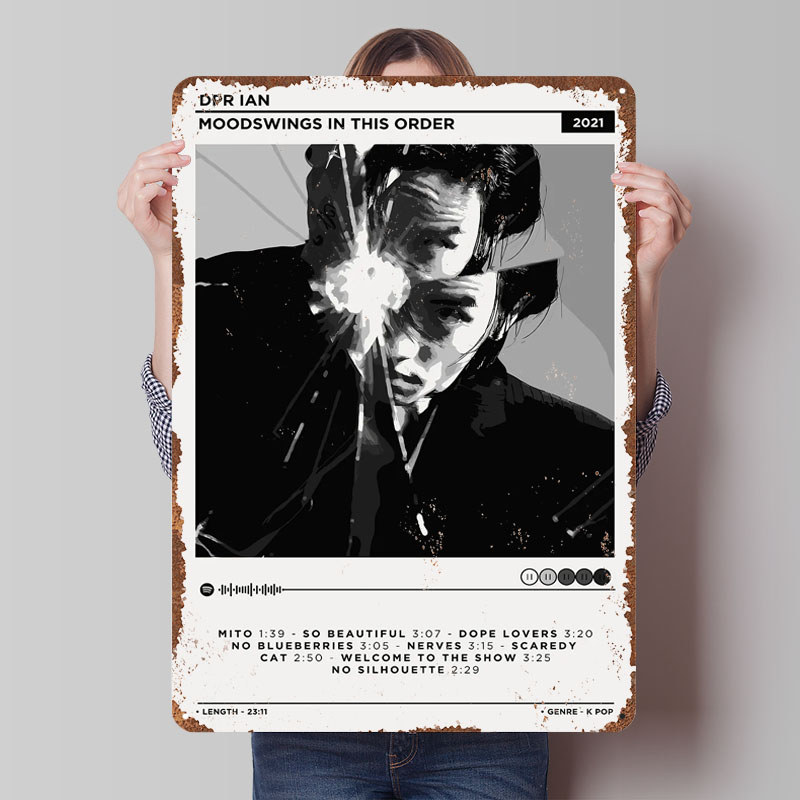 DPR Ian Moodswings in This Order Poster Rock Singer Metal Signs Man Cave Customizable Rap Tin Sign f