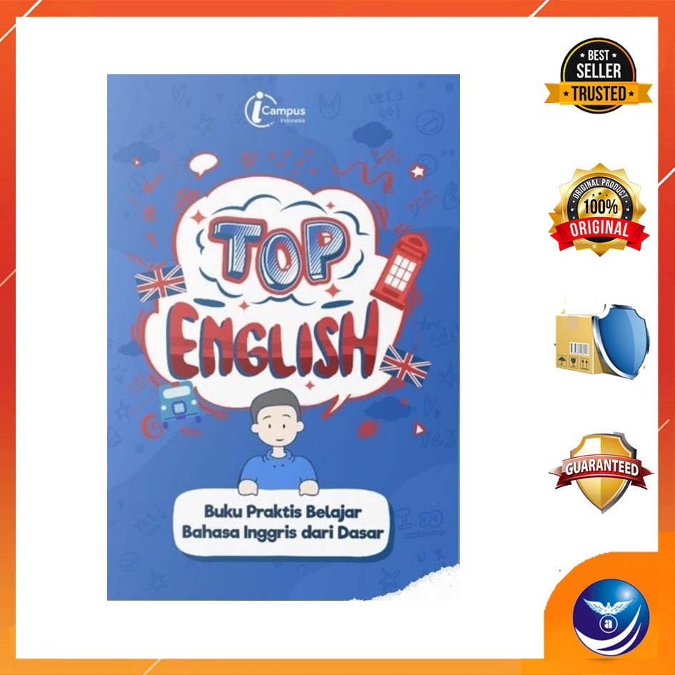 BUKU TOP ENGLISH: Paket Lengkap Belajar Bahasa Inggris dari Dasar (BEST SELLER) + BONUS BUKU TOP TOE