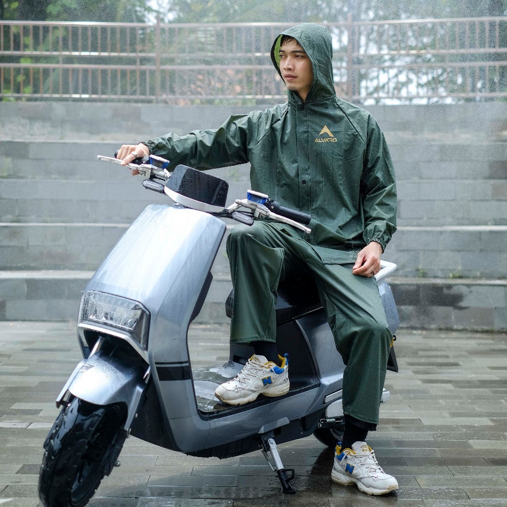 Jas Hujan Mantol Setelan Pria Wanita Pvc Baju Celana Mantol Dewasa Jas Hujan Sealer Celana