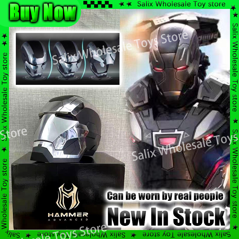 Iron Man Mk5 Helmet 1:1 War Machine Avengers Cosplay Electric Open Close Chinese English Voice Remot