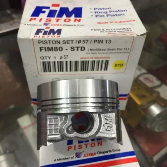 piston seher fim 57 57.5 58 58.5 59 59.5 60 mm mentah pin 13 14 15 - 57 mm, pin 13