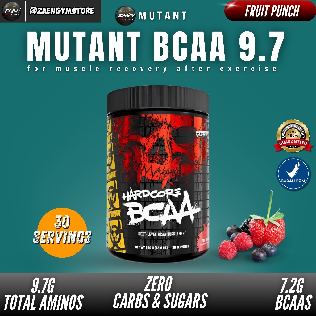 Mutant Hardcore Bcaa 30 Serving BPOM