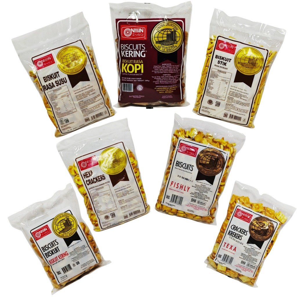 Kue Kering Nissin Aneka Rasa 300 gram - TEXA - FISHLY - FRYCHIP - BISKUIT KERING - BISKUIT MADU