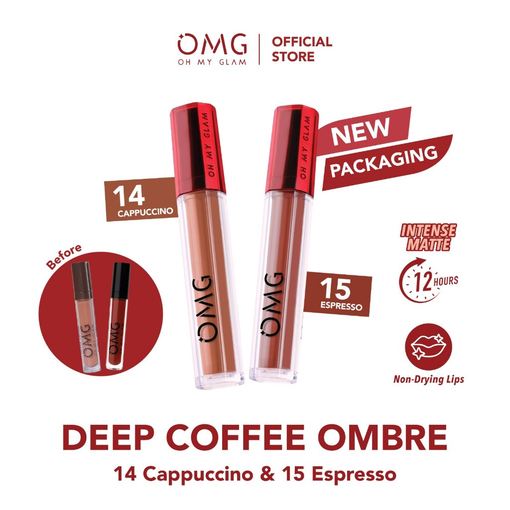 OMBRE OMG LIP CREAM NO 14 CAPPUCINO & NO 15 ESPRESSO | BEST COMBO
