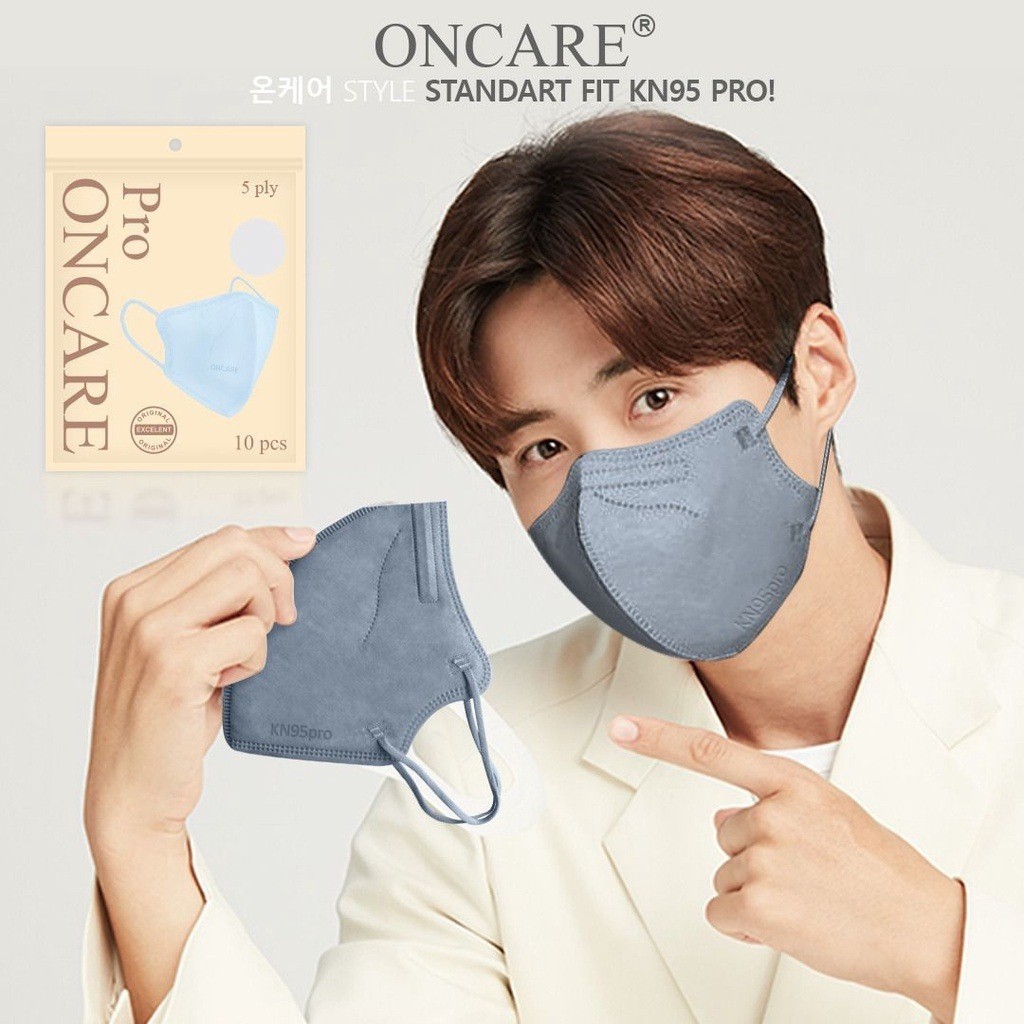 SACA MASKER KN95 & KN95 PRO MOUSON ONCARE CAREION WEMASK QUEENMASK ISI 10 5PLY