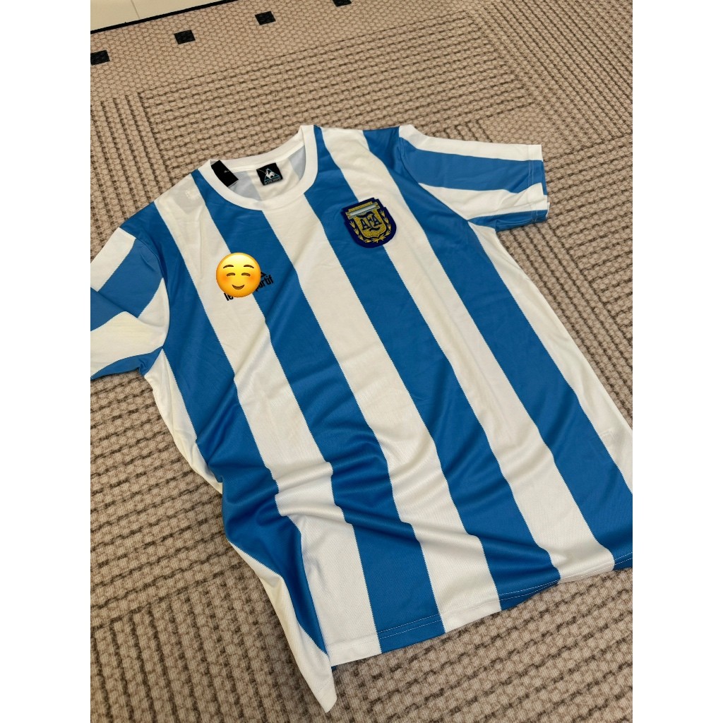 FHIRMAN.CO (RETRO) Argentina World Cup 1986 Home Maradona High Quality