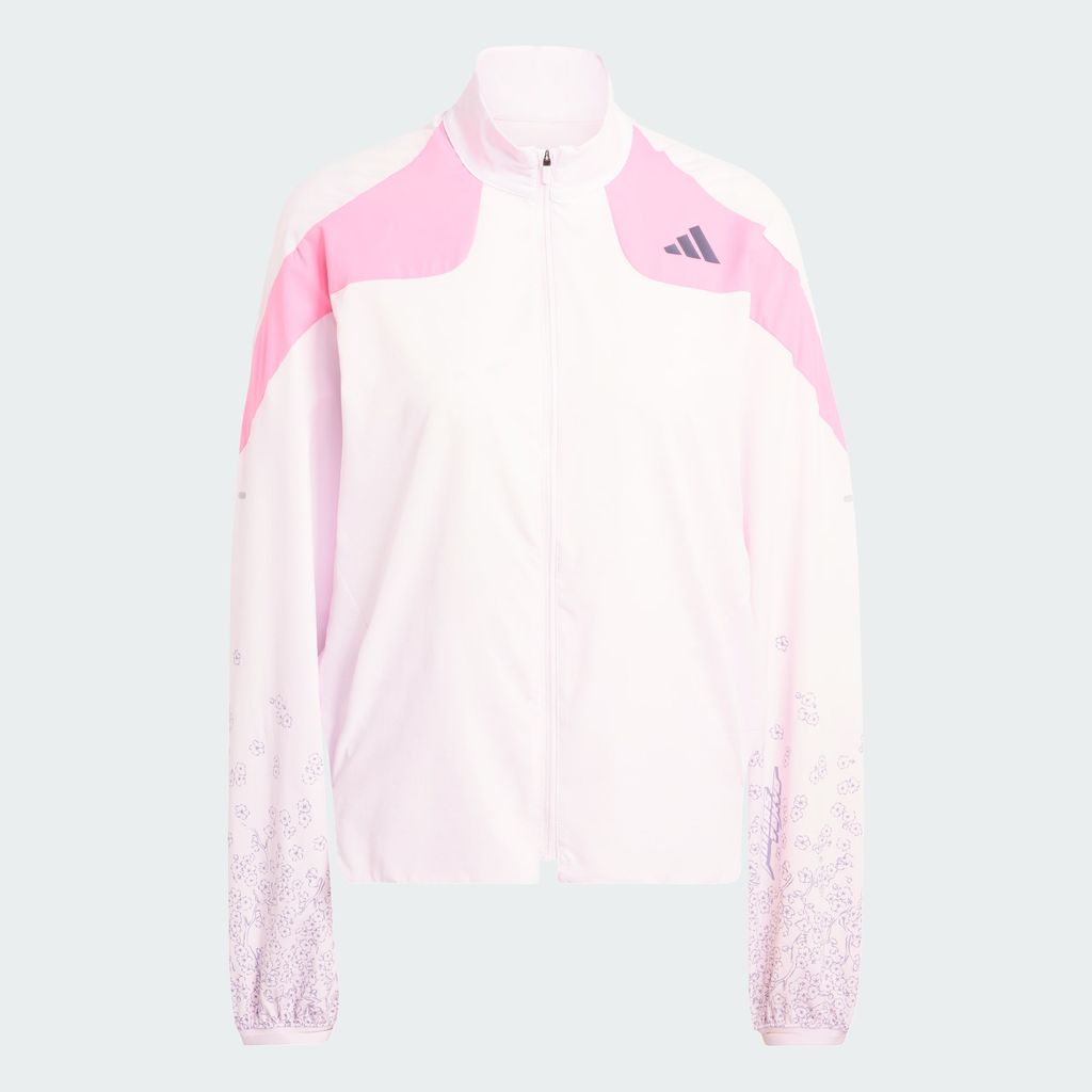 Jaket Lari Wanita Adidas Adizero Tokyo Running Almost Pink - KC1238