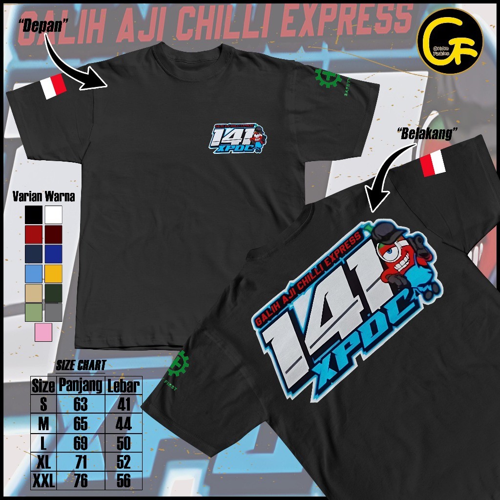 Kaos 141 XPDC Tshirt Driver Truck Kata kata Cotton Combed 30s DTF Dewasa Pria Wanita BAJU TSHIRT DIS