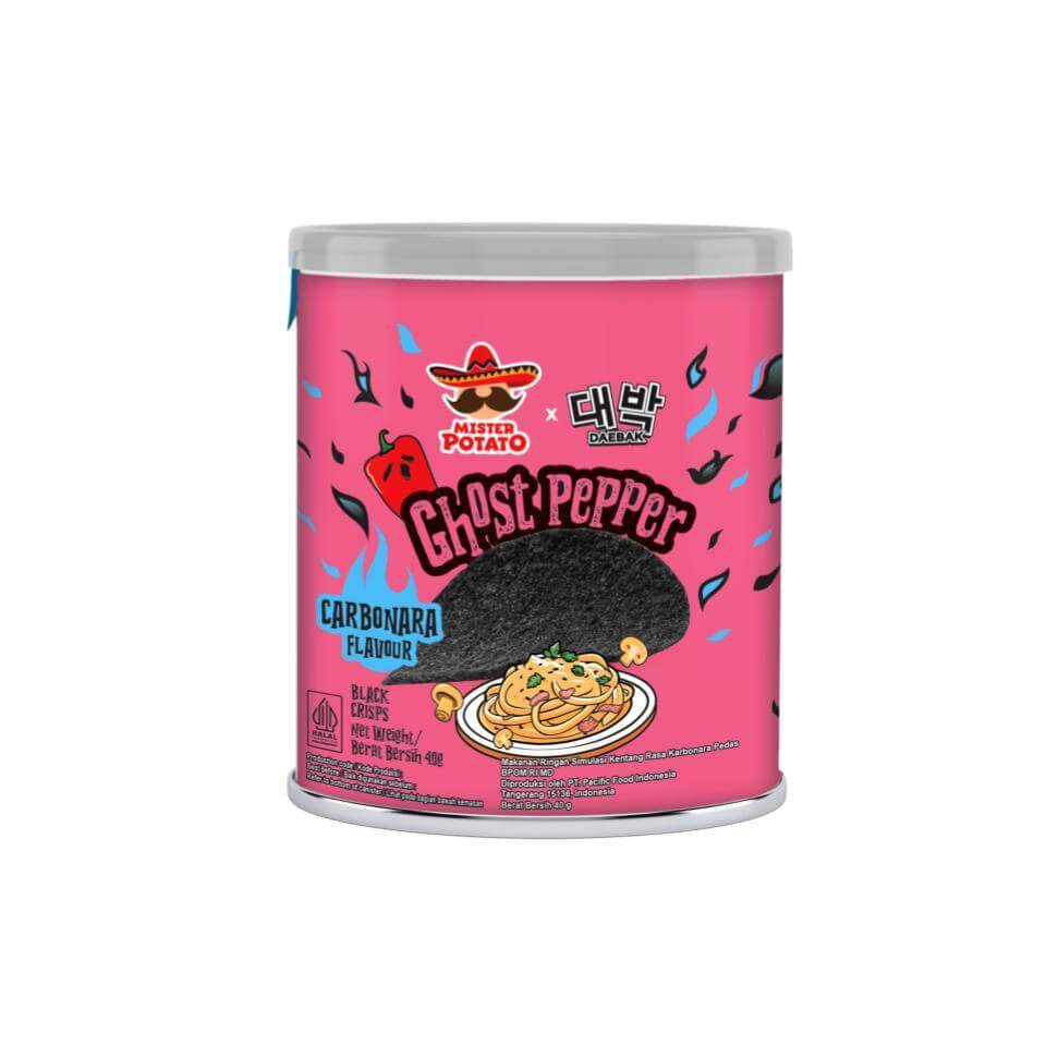 Mister Potato Keripik Kentang Ghost Pepper Carbonara 40 gr