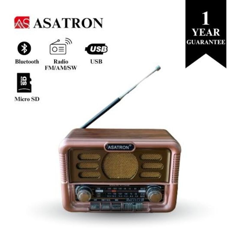 ll ASATRON R 1115 1115USB R1115 USB RADIO FM SPEAKER UNIK JADUL VINTAGE CLASSIC KLASIK BAGUS 3 BANDS
